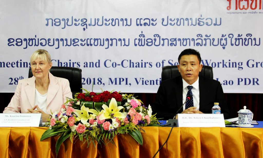 Meeting Chair and Co-Chairs of the SWGs, September 2018.