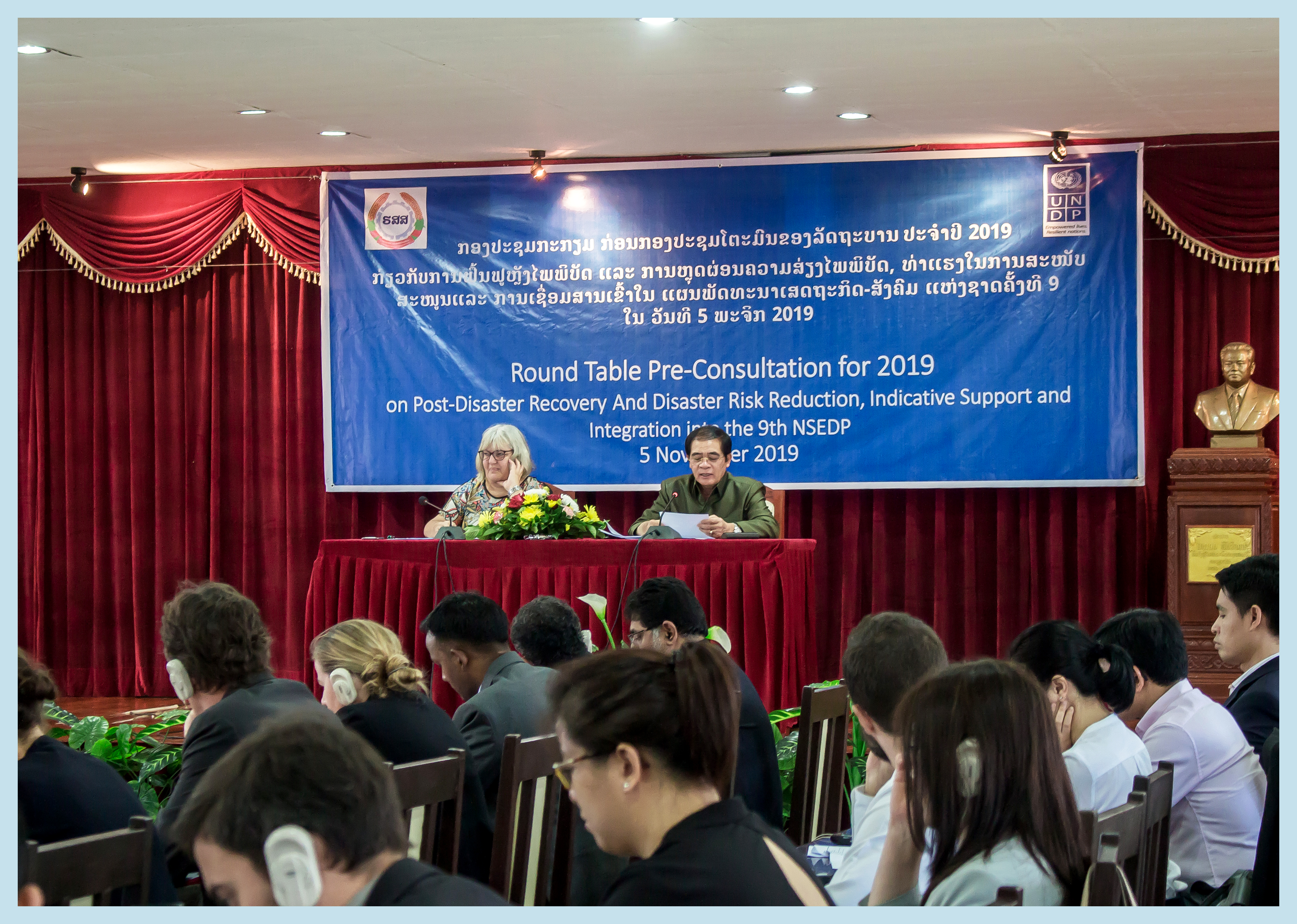 Government of Lao PDR Holds a Pre-Consultation on Disaster Recovery Framework in View of the Round Table Implementation Meeting 2019